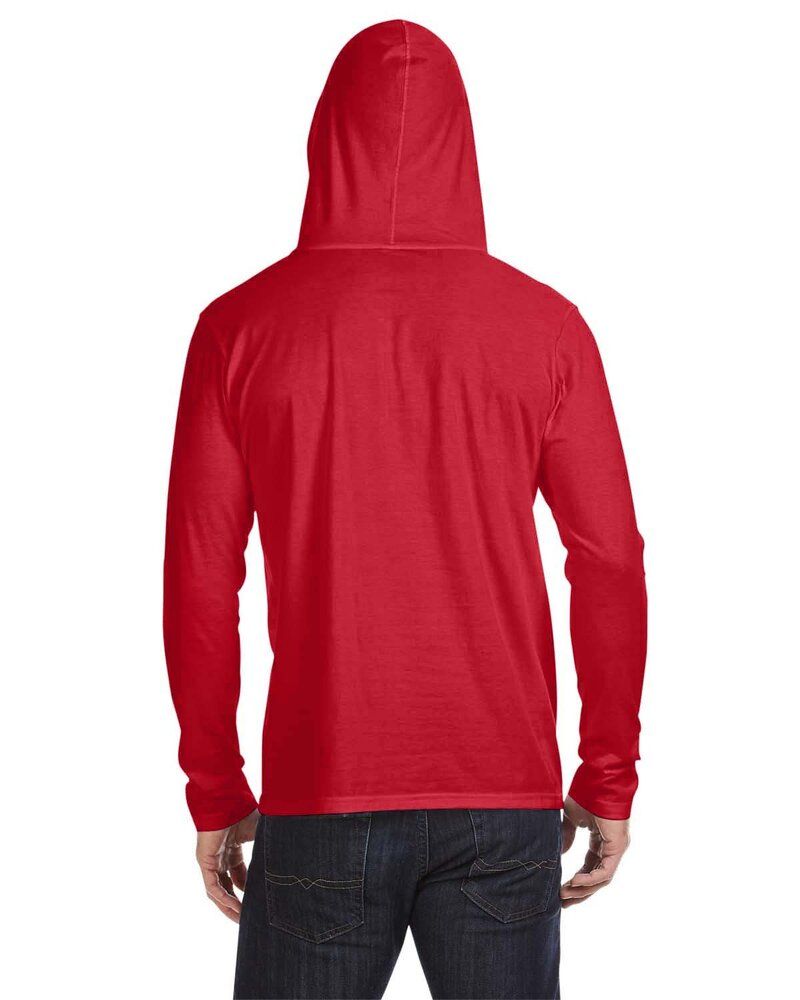 Anvil 987AN: adult Lightweight Long-Sleeve Hooded T-Shirt